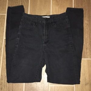 High rise black skinny jeans (2 for $20)